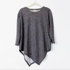 Soft Joie - Heather Grey Asymmetrical Long Sleeve Top